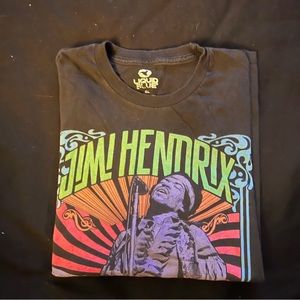 Jimi Hendrix T-shirt Liquid Blue